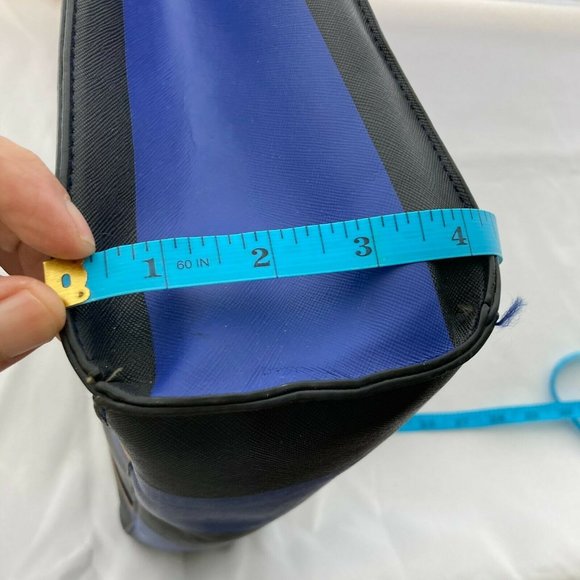🌷  Neiman Marcus Tote Bag Blue Black colorblock - Picture 9 of 12